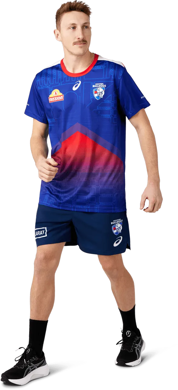 AFL 2024 Training Tee - Western Bulldogs - Adult - ASICS