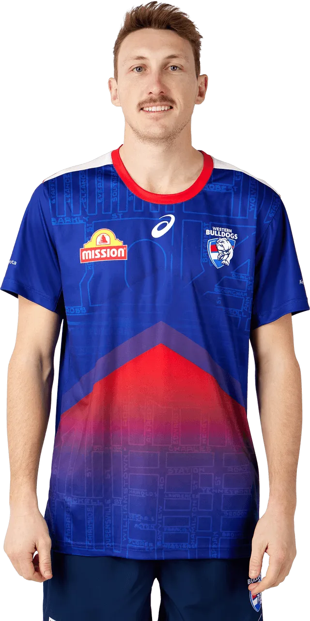 AFL 2024 Training Tee - Western Bulldogs - Adult - ASICS