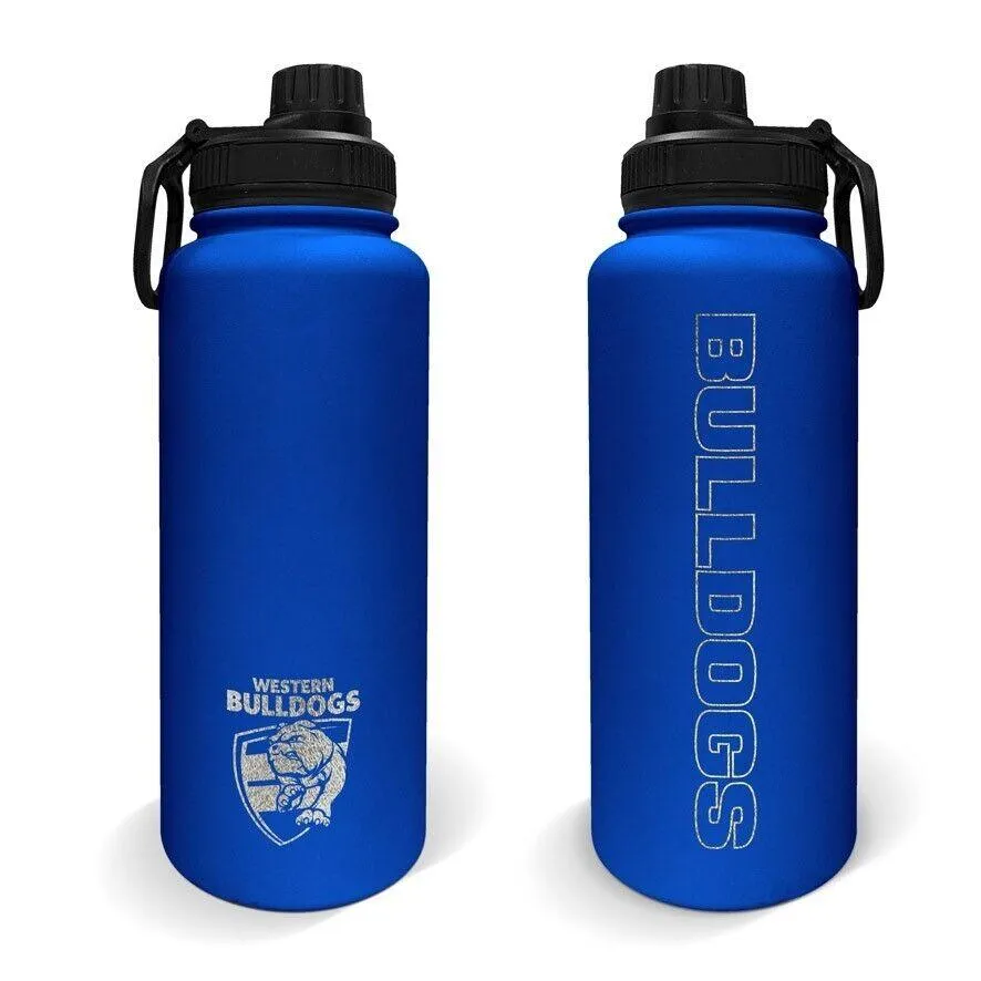 AFL Stainless Steel 960mL Drink Bottle - Western Bulldogs - Double Walled