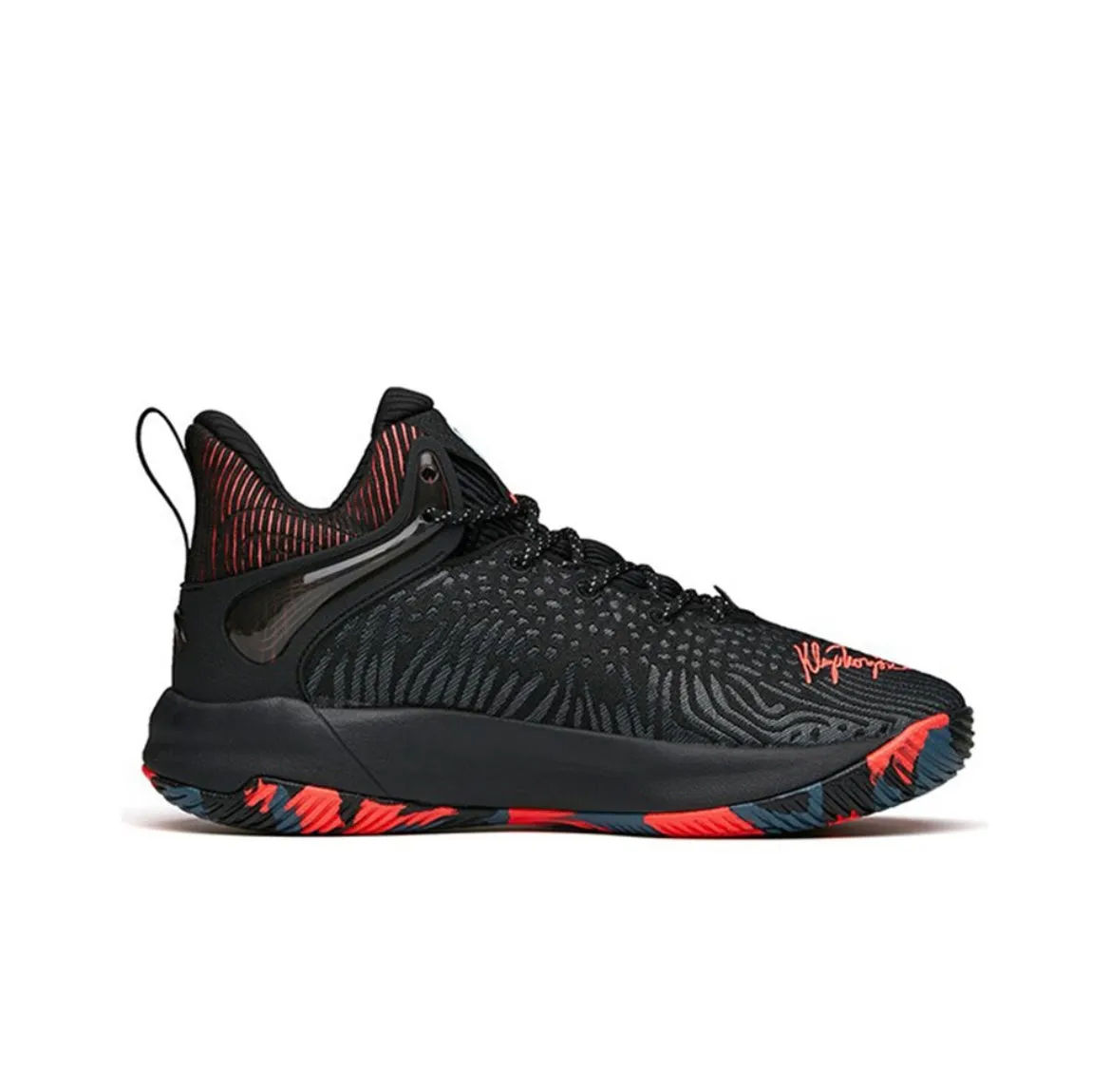 Anta Men's KT "The Mountain 1.0" Low Actual Basketball Shoes - Black