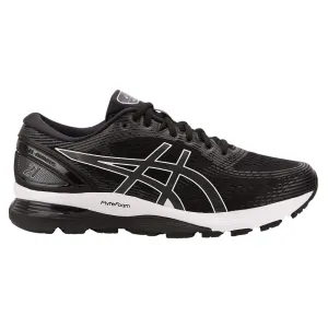 Asics Gel Nimbus 21 Black-Grey Mens Running Shoes