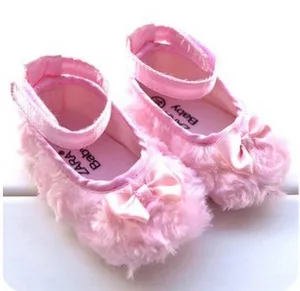 Baby Prewalker Anti-Skid Shoes - Zara Fur Pink