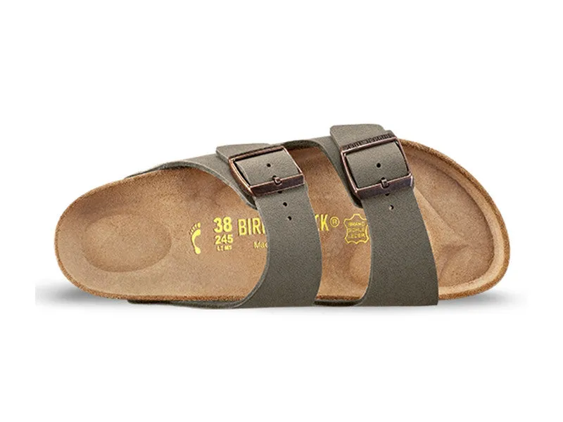 Birkenstock Arizona BirkiBuc/Suede Sandal (Women's) Stone 0151211