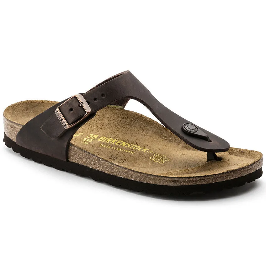 Birkenstock Gizeh Oiled Leather/Suede Sandal (Women's) Habana 0743831