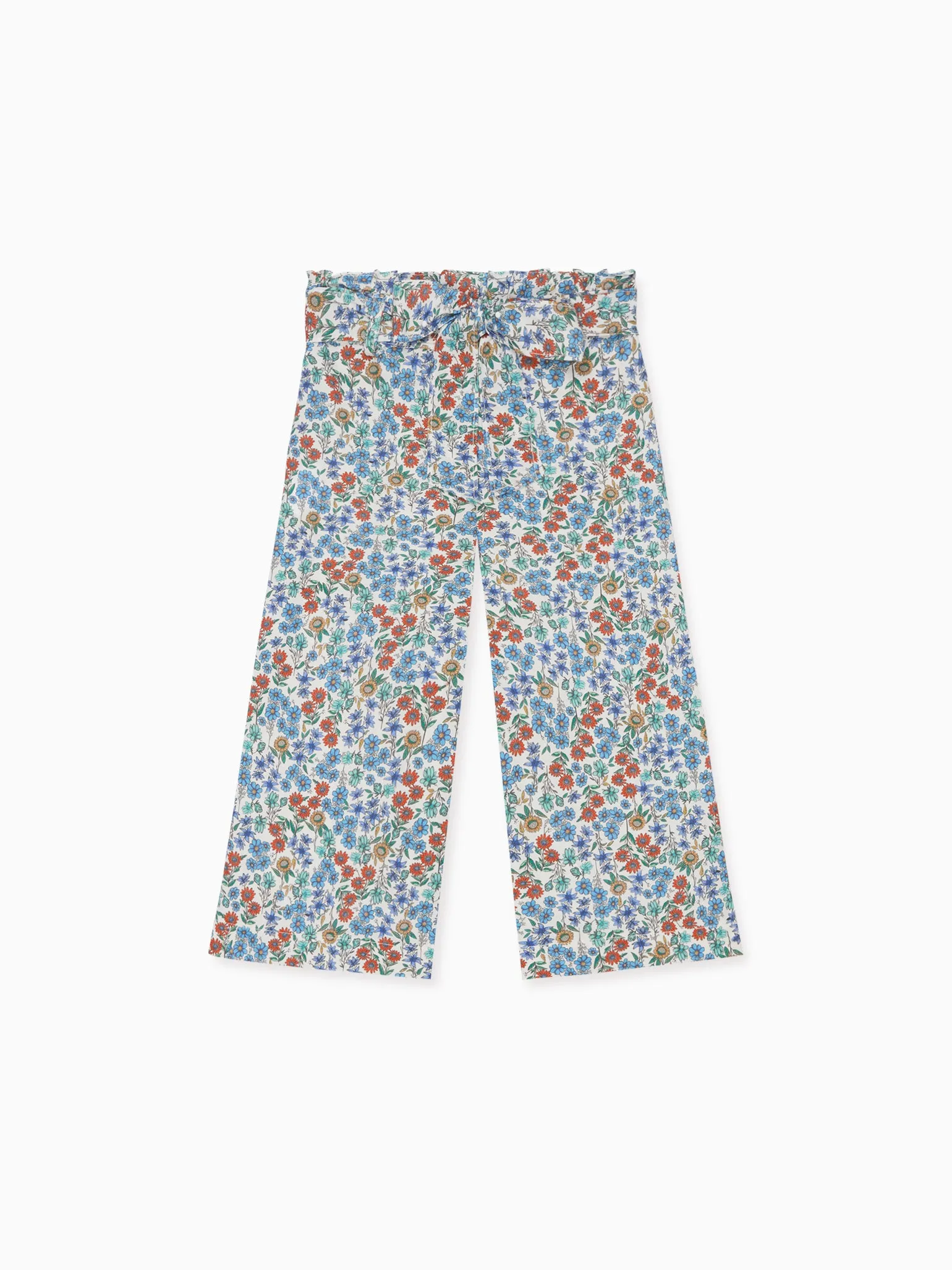 Blue Floral Roda Girl Pants