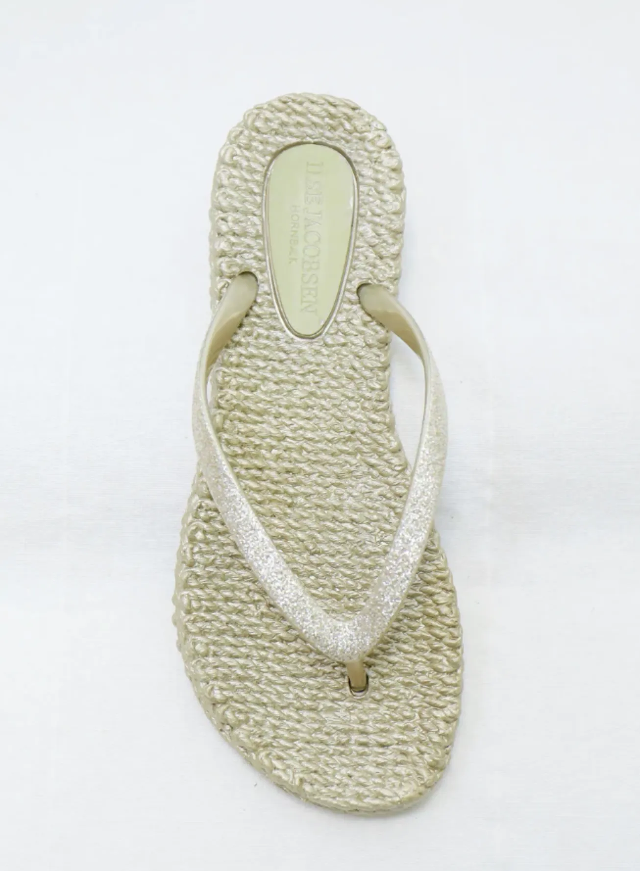 Cheerful Sparkle Flip Flops, Platinum