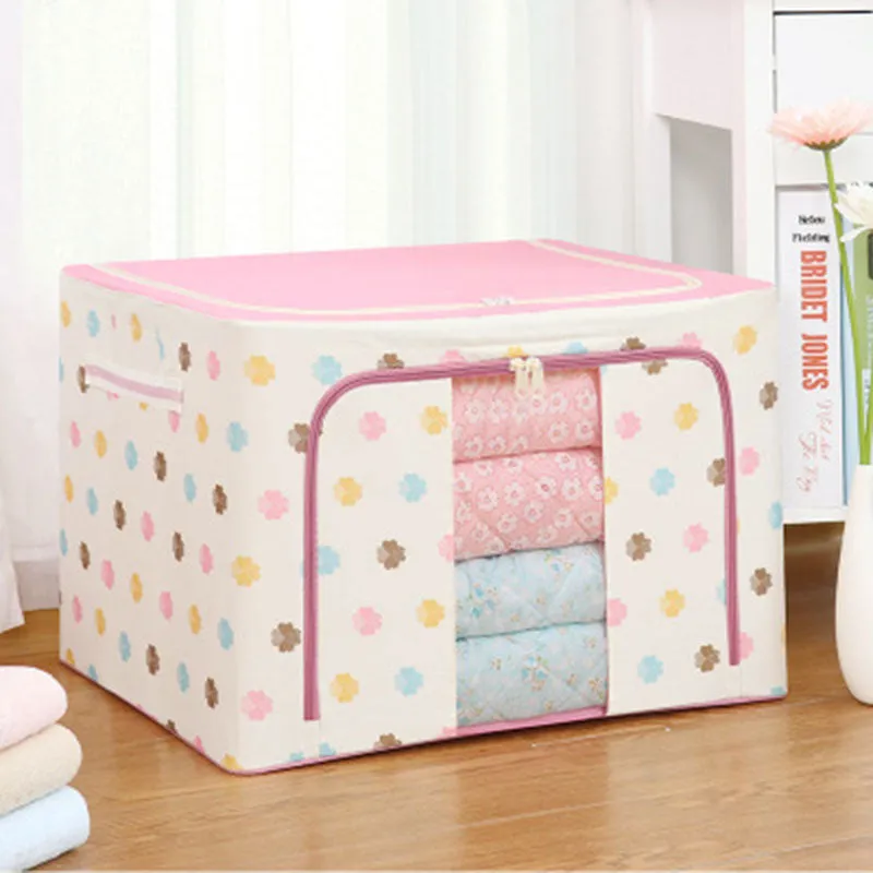 Cloth Clothes Steel Frame Transparent Storage Box