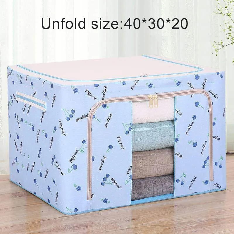 Cloth Clothes Steel Frame Transparent Storage Box