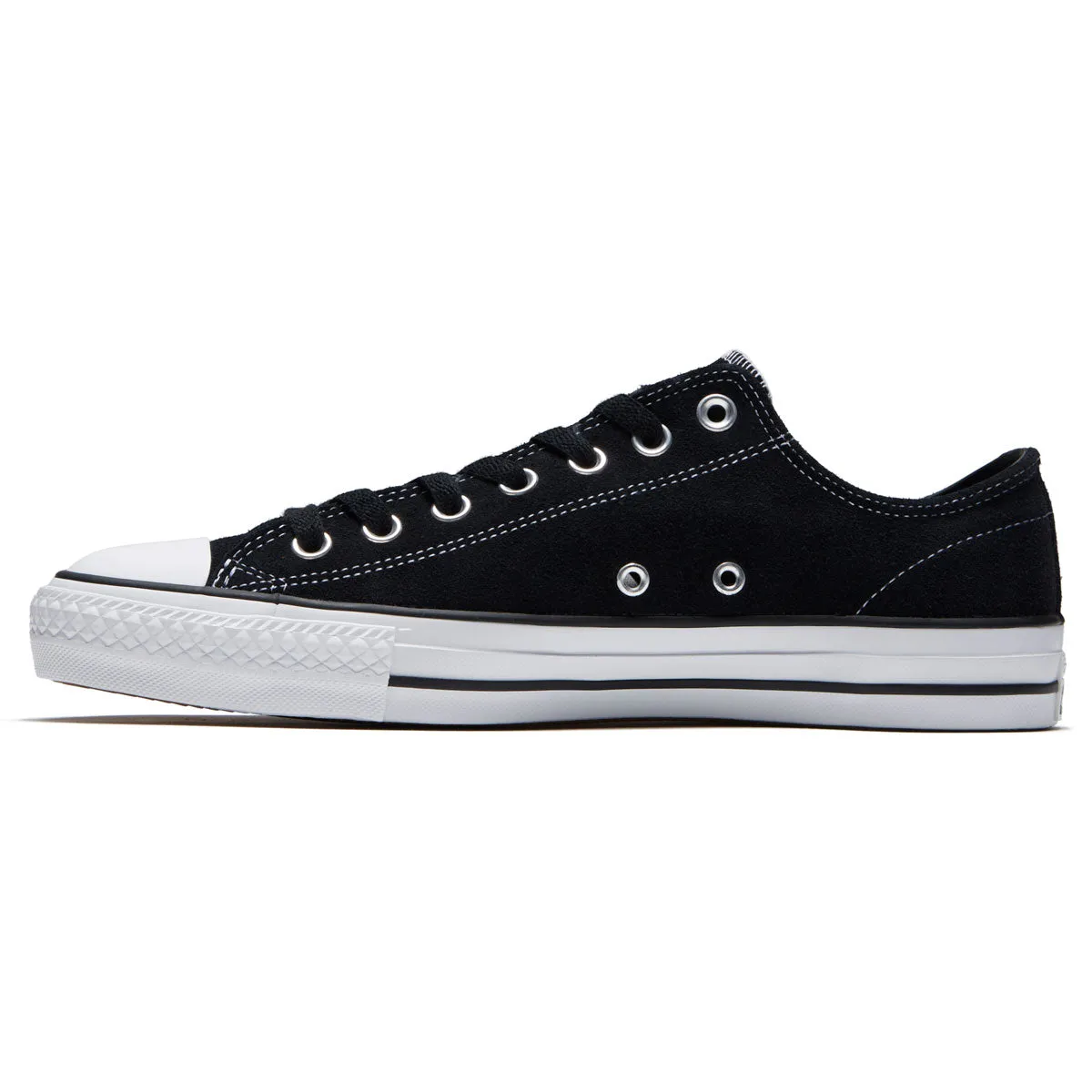 Converse Chuck Taylor All Star Pro Suede Ox Shoes - Black/Black/White