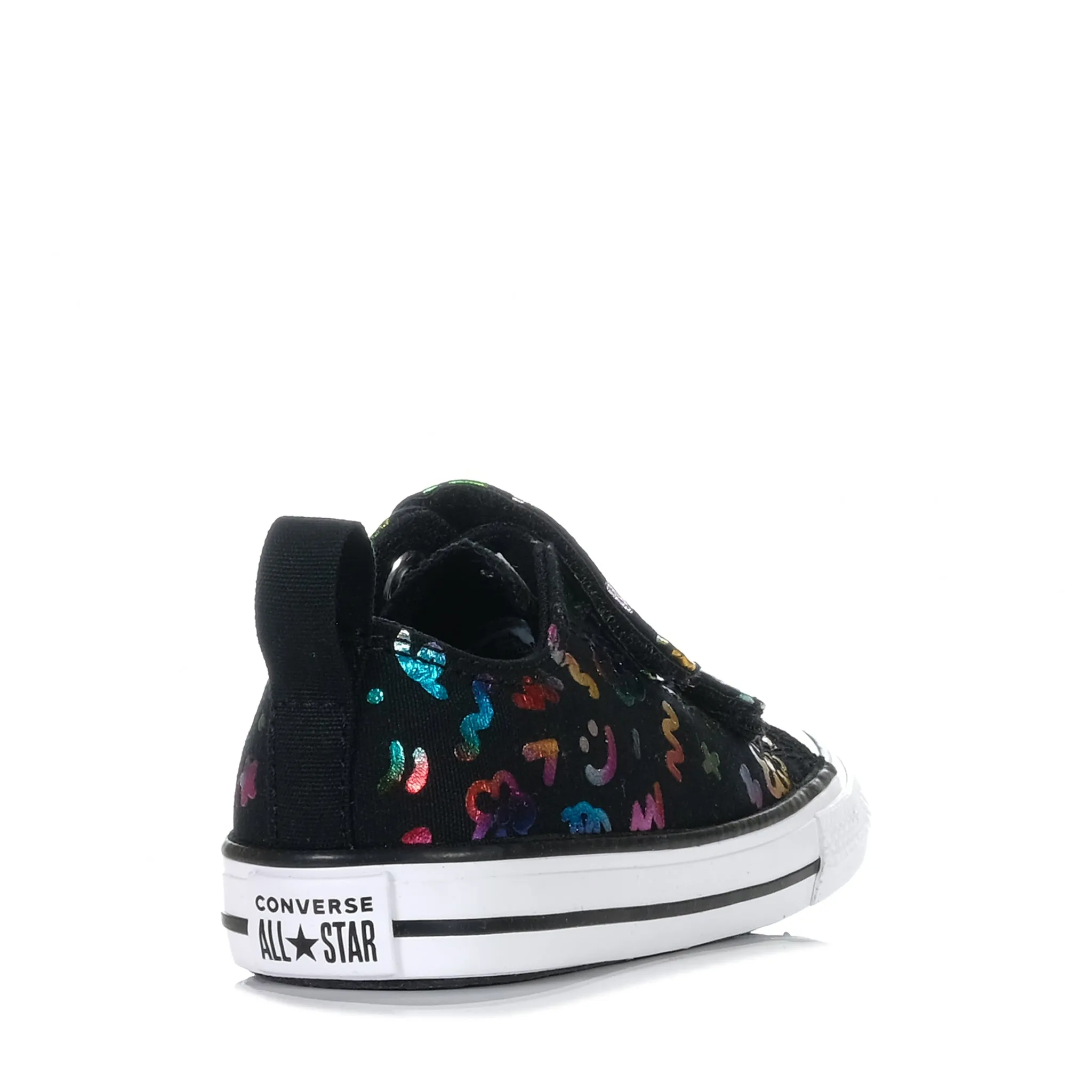 Converse Chuck Taylor Infant 2V Polka-Doodle Low Black