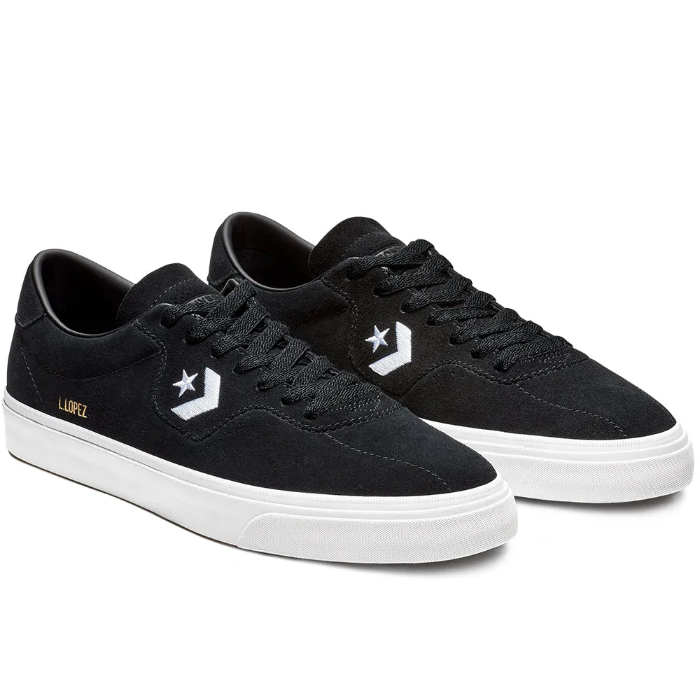 Converse Louie Lopez Pro Ox Suede Shoes - Black / White