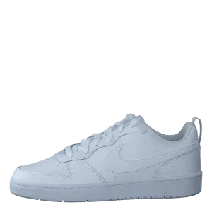 Court Borough Low 2 Big Kids' Shoes WHITE/WHITE-WHITE