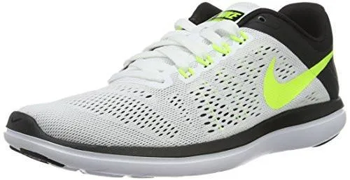 Flex 2016 Rn Running Shoe 10 DM US White/Volt Black