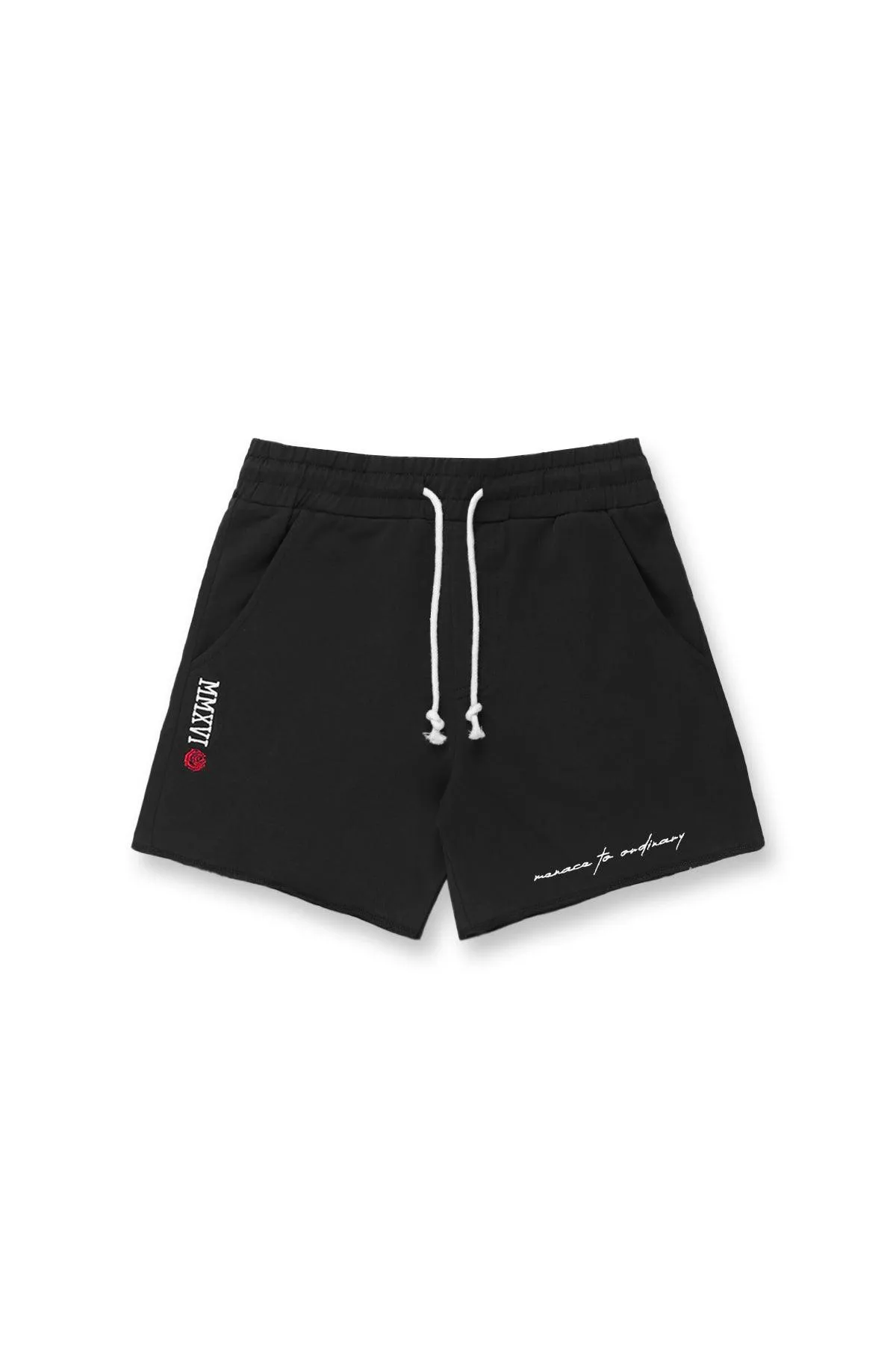 Motion 5'' Varsity Sweat Shorts - Black & White