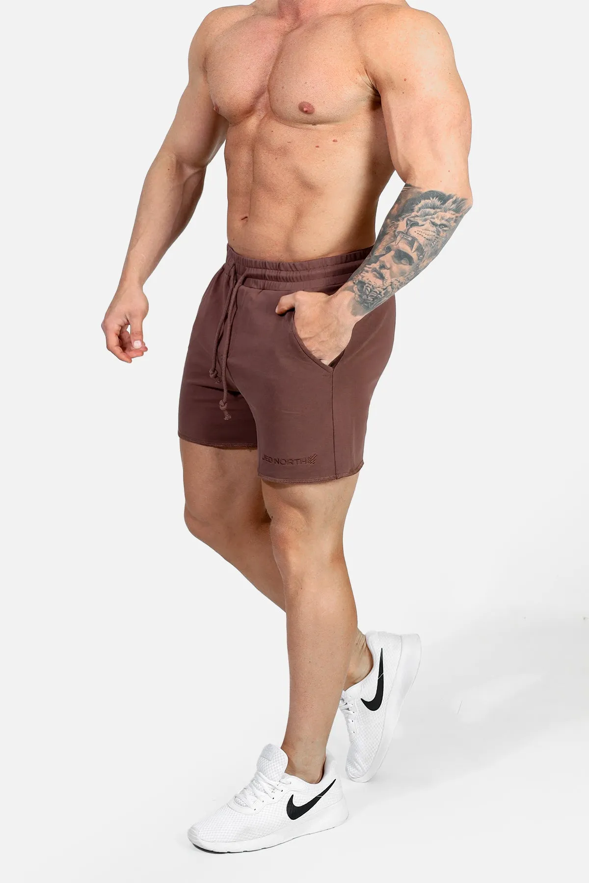 Motion 5'' Varsity Sweat Shorts - Dark Brown