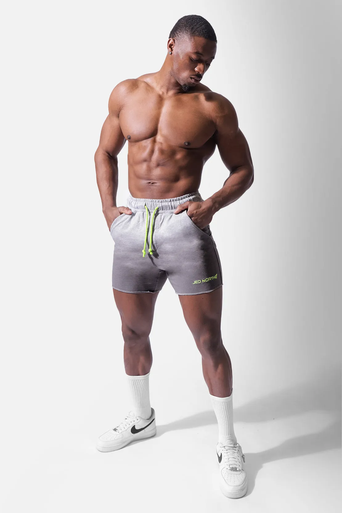 Motion 5'' Varsity Sweat Shorts - Ombré Gray