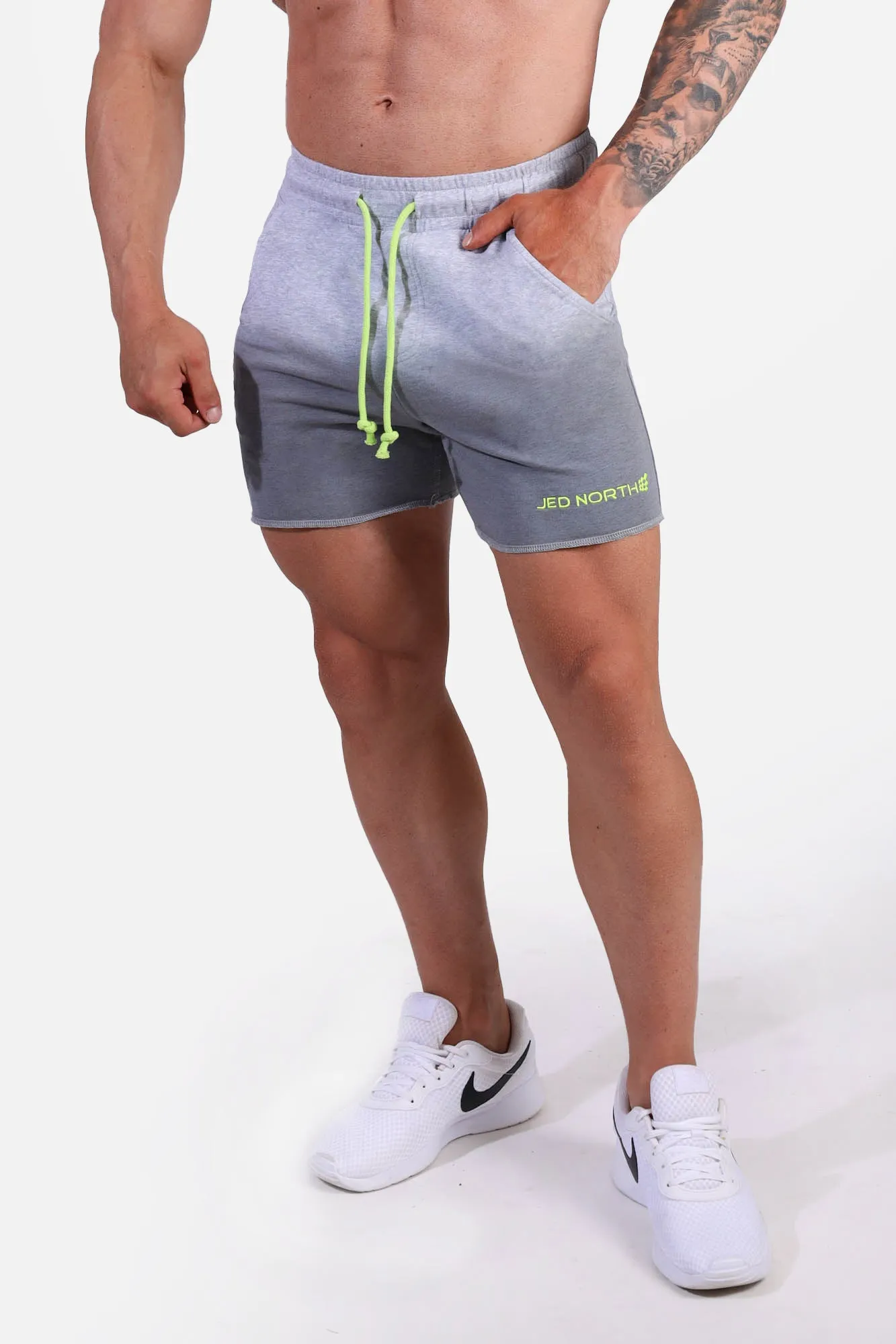 Motion 5'' Varsity Sweat Shorts - Ombré Gray