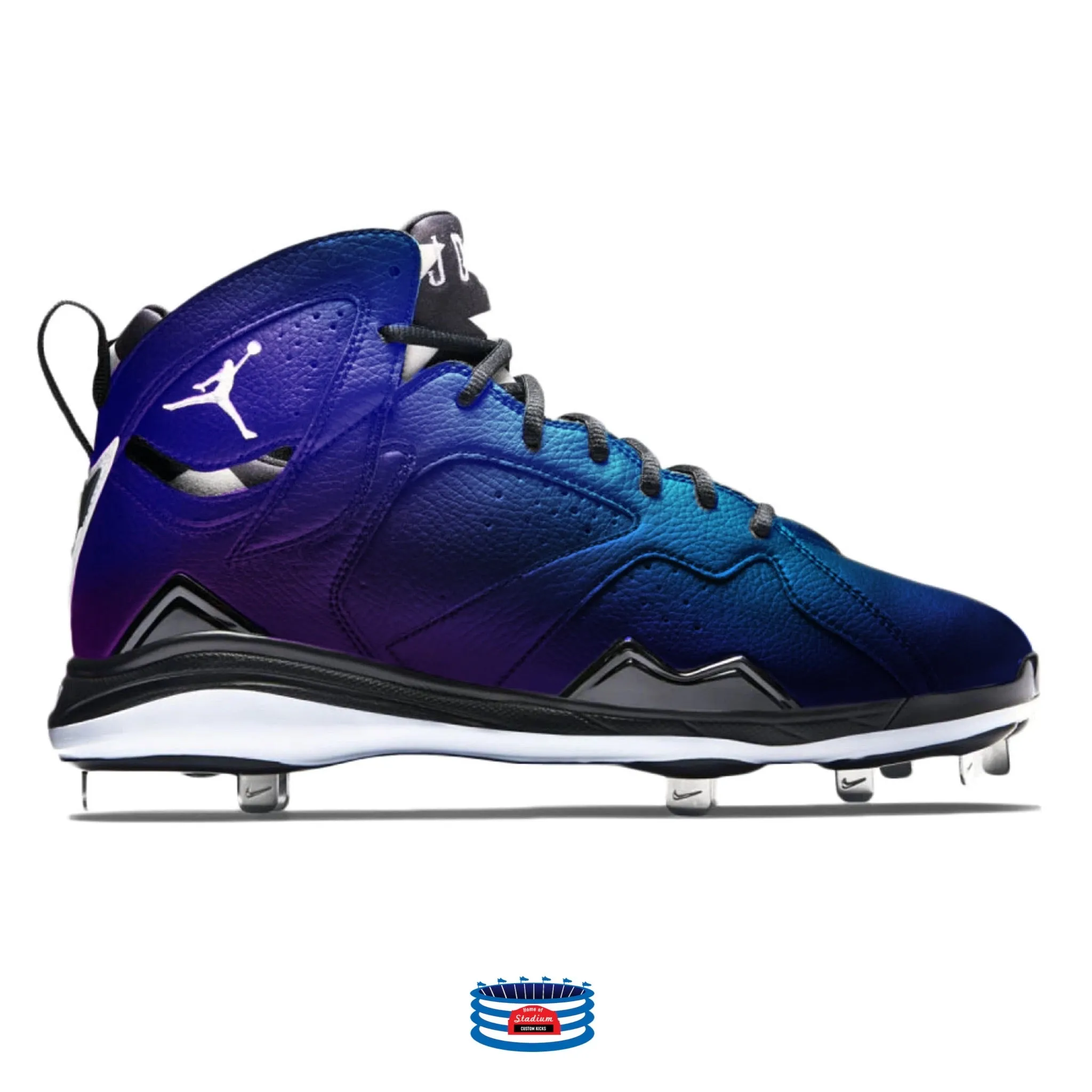 "Color Shift" Jordan 7 Retro Cleats