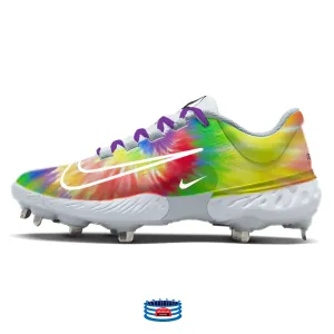 "Tie-Dye" Nike Alpha Huarache Elite 4 Low Cleats