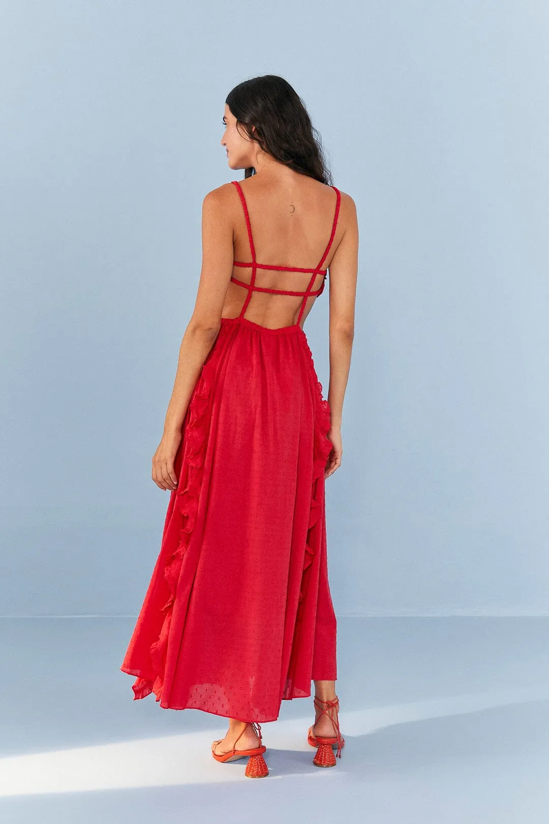 Red Heart Maxi Dress