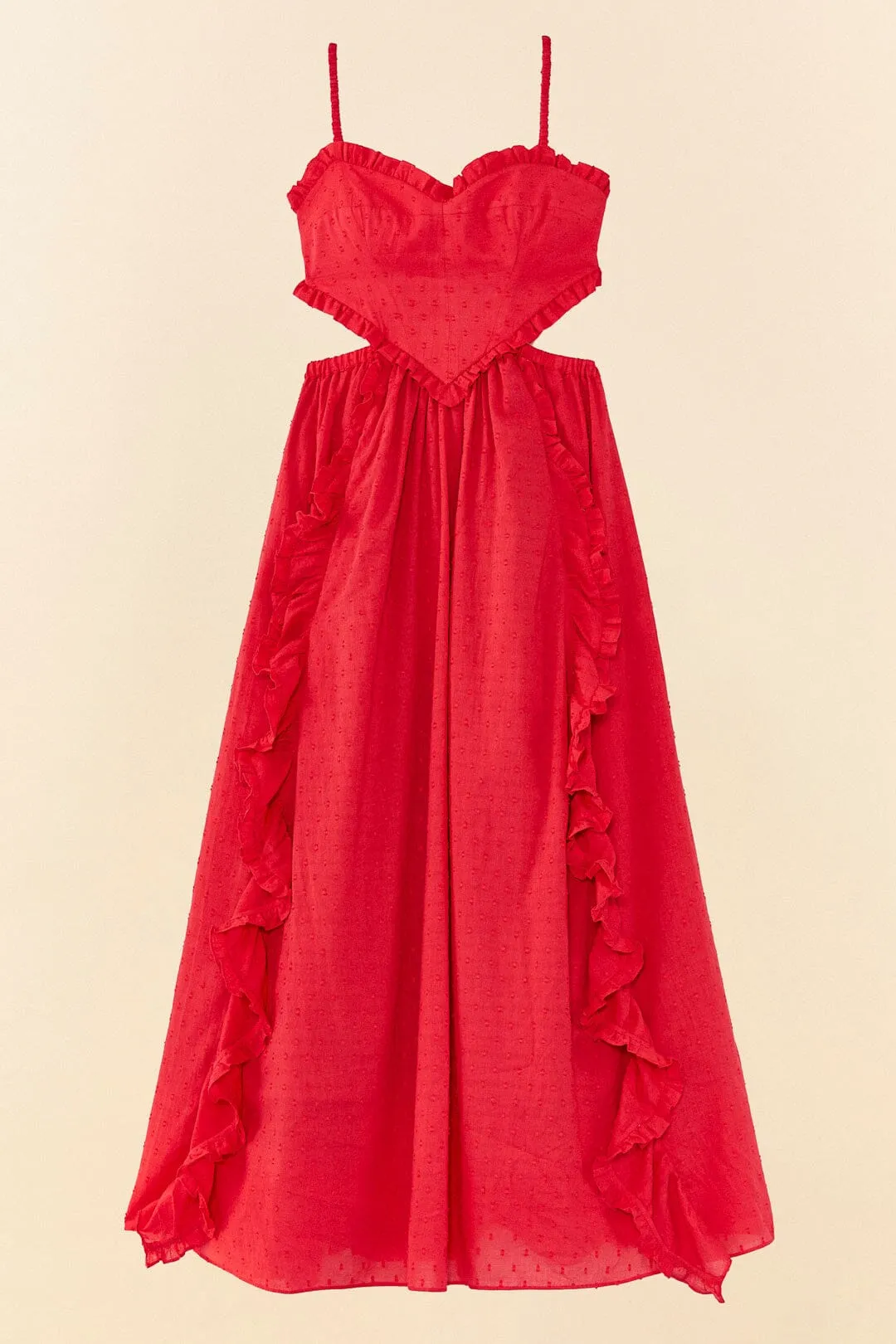 Red Heart Maxi Dress