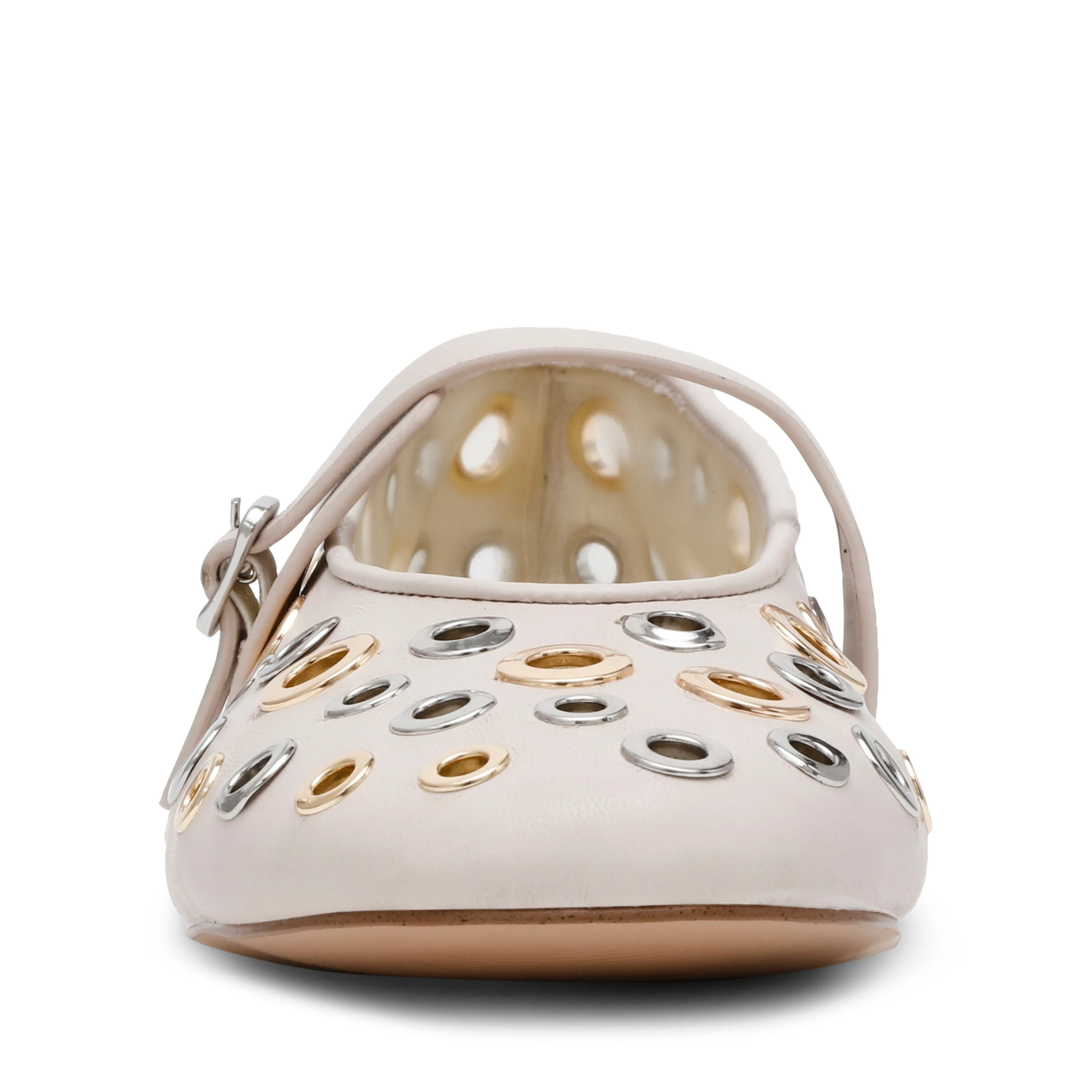 Rejoice-S Flat Shoe BONE / SILVER GOLD