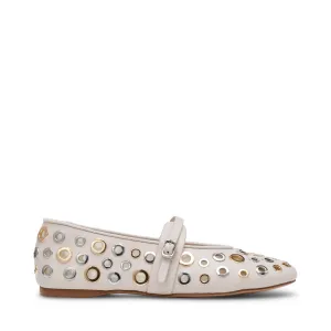 Rejoice-S Flat Shoe BONE / SILVER GOLD