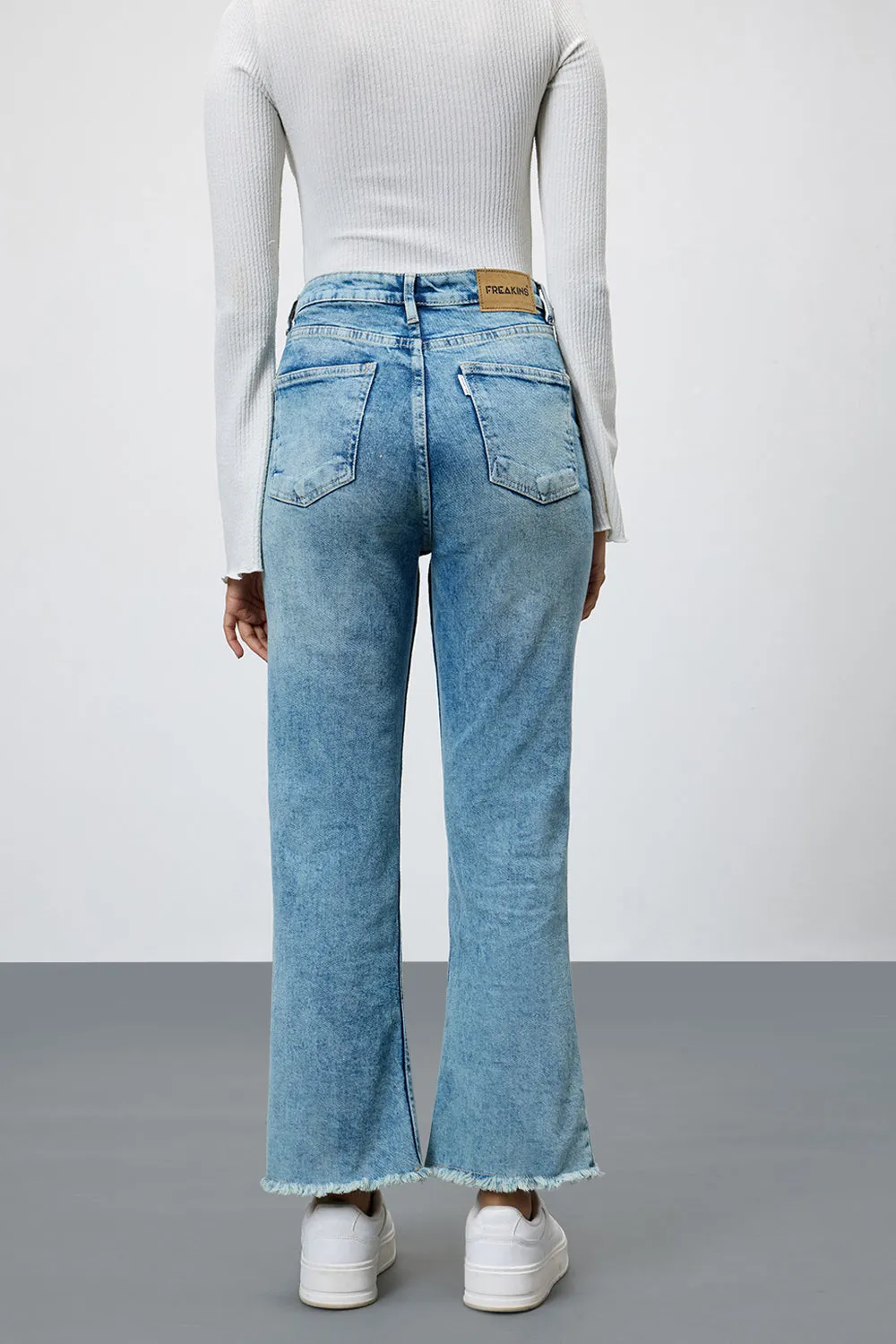 Retro Cropped Bootcut Jeans