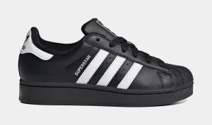 Superstar II Grade School Lifestyle Shoes (Black/White)