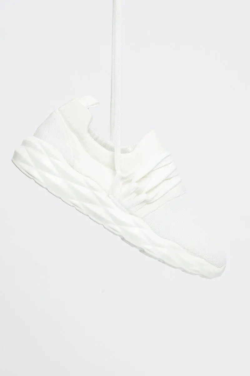 White Strap Detail Sneakers