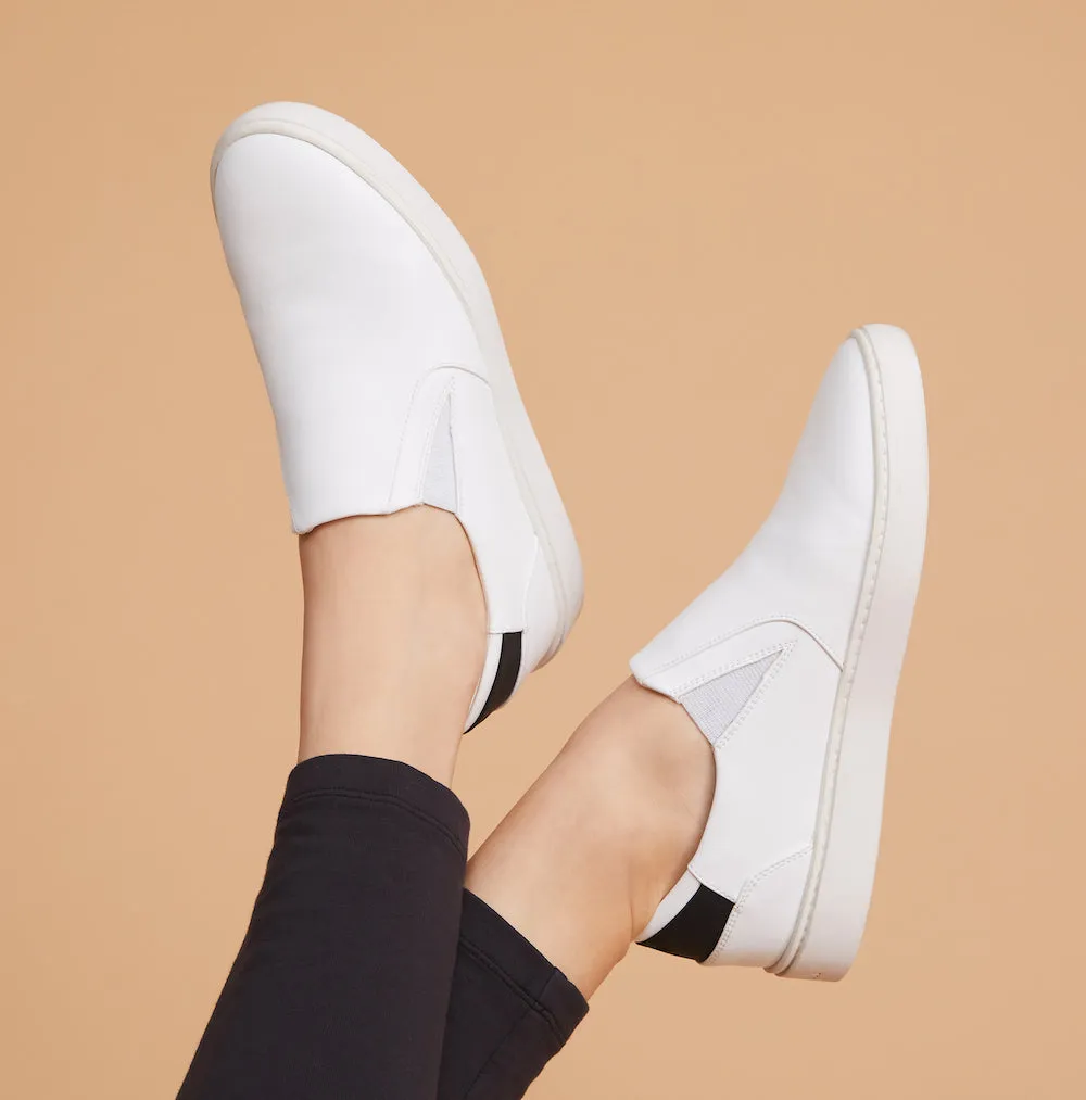 Women's Slip On | White-Grey